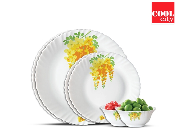 BLUEBERRY\'S - OPALWARE 6 PC DINNER SET CASIA